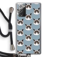 It's a Purrr Case: Samsung Galaxy Note 20 / Note 20 5G Transparant Hoesje met koord