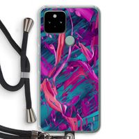 Pink Clouds: Pixel 5 Transparant Hoesje met koord