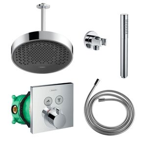 Hansgrohe Rainfinity Regendoucheset met Plafondarm Powderrain 250 Chroom