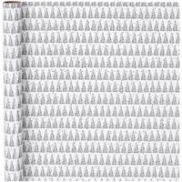 Bellatio Decorations Kerst cadeaupapier - kerstbomen - 70 x 400 cm