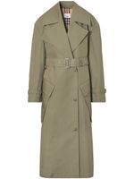 Burberry trench à taille ceinturée - Vert - thumbnail