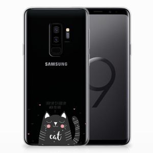 Samsung Galaxy S9 Plus Telefoonhoesje met Naam Cat Good Day