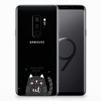 Samsung Galaxy S9 Plus Telefoonhoesje met Naam Cat Good Day - thumbnail
