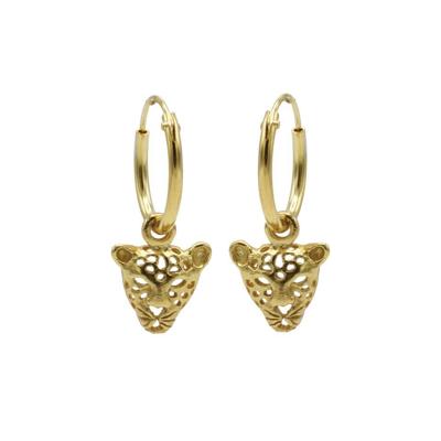 Karma Oorringen Hoops Leopard Goud