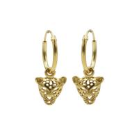 Karma Oorringen Hoops Leopard Goud