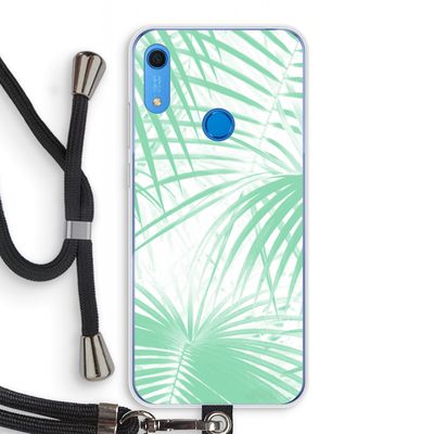 Palmbladeren: Huawei Y6s Transparant Hoesje met koord