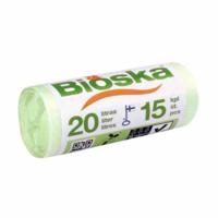 Afvalzak bioska zetmeel 42x50cm 20l groen | 30 stuks