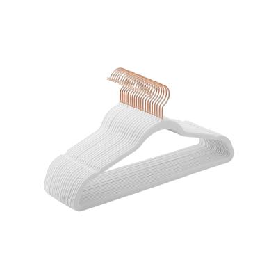 Fluwelen hanger met draaibare haak, Wit / 20