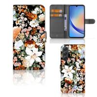 Hoesje voor Samsung Galaxy A24 4G Dark Flowers Hoesje voor Samsung Galaxy A24 4G Dark Flowers