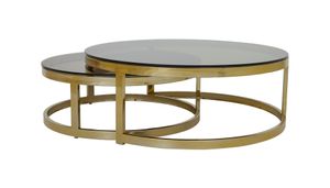 Light & Living Salontafel 'Milagro' Set van 2 stuks, kleur Goud