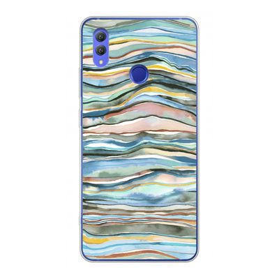 Watercolor Agate: Honor Note 10 Transparant Hoesje