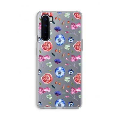 Bloemetjes: OnePlus Nord Transparant Hoesje
