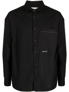 izzue chemise à ornements - Noir