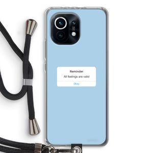 Reminder: Xiaomi Mi 11 Transparant Hoesje met koord