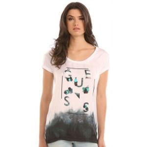 SS RN SEQUINS TEE - Guess - T-shirts - Wit