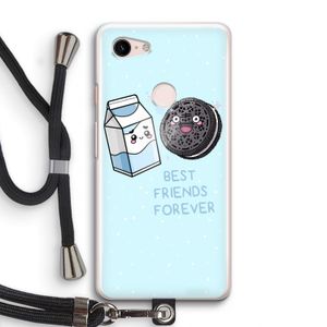 Best Friend Forever: Pixel 3 Transparant Hoesje met koord