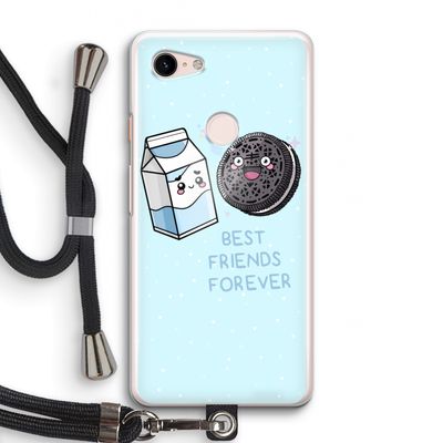 Best Friend Forever: Pixel 3 Transparant Hoesje met koord