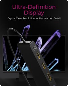 ICY BOX IB-DK2116-C 11-in-1 Mobile DockingStation with Triple Video Output