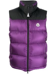 Moncler gilet bicolore Ophrys à design matelassé - Violet