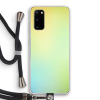 Minty mist pastel: Samsung Galaxy S20 Transparant Hoesje met koord