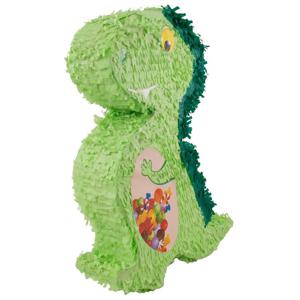 Pinata dinosaurus - Kinder verjaardag pinata - 58 x 42 cm - groen - T-Rex dino - van papier