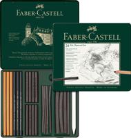 Faber Castell FC-112978 Houtskoolset Faber-Castell Pitt Monochrome 24-delig - thumbnail
