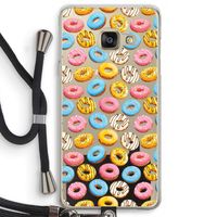 Pink donuts: Samsung Galaxy A3 (2016) Transparant Hoesje met koord