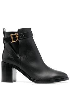 DSQUARED2 bottes à boucle à logo - Noir