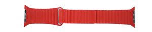 Apple (vervangend) horlogeband LS-AB-110 Leder Rood 42mm