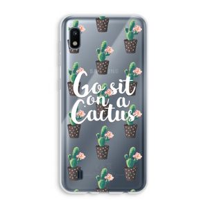 Cactus quote: Samsung Galaxy A10 Transparant Hoesje