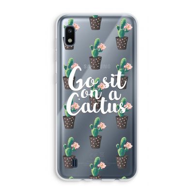 Cactus quote: Samsung Galaxy A10 Transparant Hoesje