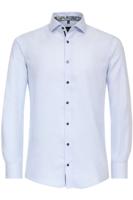 Venti Modern Fit Overhemd lichtblauw, Gestructureerd - thumbnail
