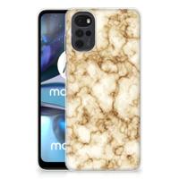 Motorola Moto G22 | TPU | Siliconen hoesje | Marmer Goud