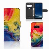 Hoesje Samsung Galaxy S8 Watercolor Dark Hoesje Samsung Galaxy S8 Watercolor Dark