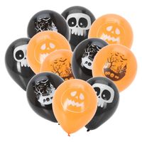 Halloween ballonnen versiering Faces and House 40x stuks