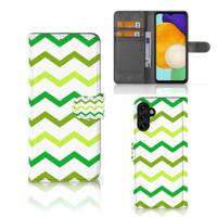 Samsung Galaxy A04s | Samsung Galaxy A13 5G | Telefoon Hoesje | Zigzag Groen
