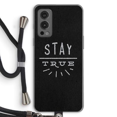 Stay true: OnePlus Nord 2 5G Transparant Hoesje met koord