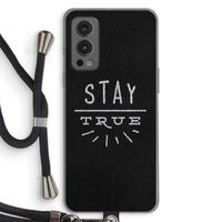 Stay true: OnePlus Nord 2 5G Transparant Hoesje met koord