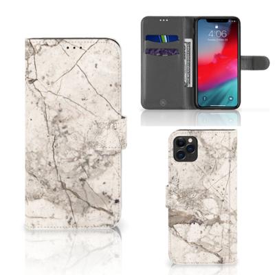 Apple iPhone 11 Pro Max | Bookcase | Marmer Beige
