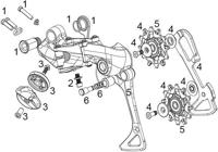 SRAM achterderailleur "x01 dh" rear derail. x01 dh short cage 26t