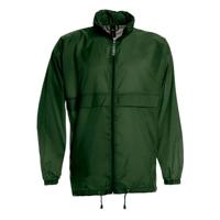 B&C Windbreaker - sirocco windjas - donkergroen - heren met capuchon B&C Windbreaker - sirocco windjas - donkergroen - heren met capuchon