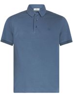 ETRO polo en coton à motif Pegaso brodé - Bleu