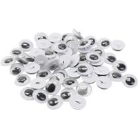 Creativ Company Wiebelogen, opnaaien, afm 10 mm, 50 paar, 100 stuk/ 1 zak