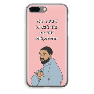 Hotline bling: iPhone 8 Plus Transparant Hoesje
