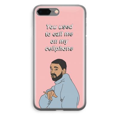 Hotline bling: iPhone 8 Plus Transparant Hoesje