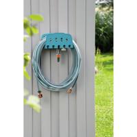 GARDENA mit Schlauch 18005-20 Slanghouder voor aan de muur 13 mm 20 m 1/2 inch 1 stuk(s) Zwart, Turquoise