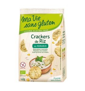 Rijstcrackers rozemarijn glutenvrij bio