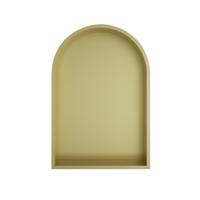 Hotbath &MORE Inbouwbox of inbouwnis Toogmodel - 30x45x10cm - Geborsteld messing PVD BOW30BBP