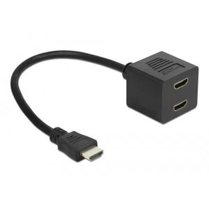 DeLOCK High Speed HDMI Splitter met Ethernet 1x male naar 2x female hdmi splitter