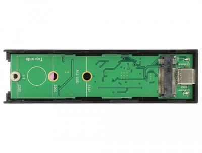 DeLOCK 42597 behuizing voor opslagstations SDD-behuizing Zwart M.2